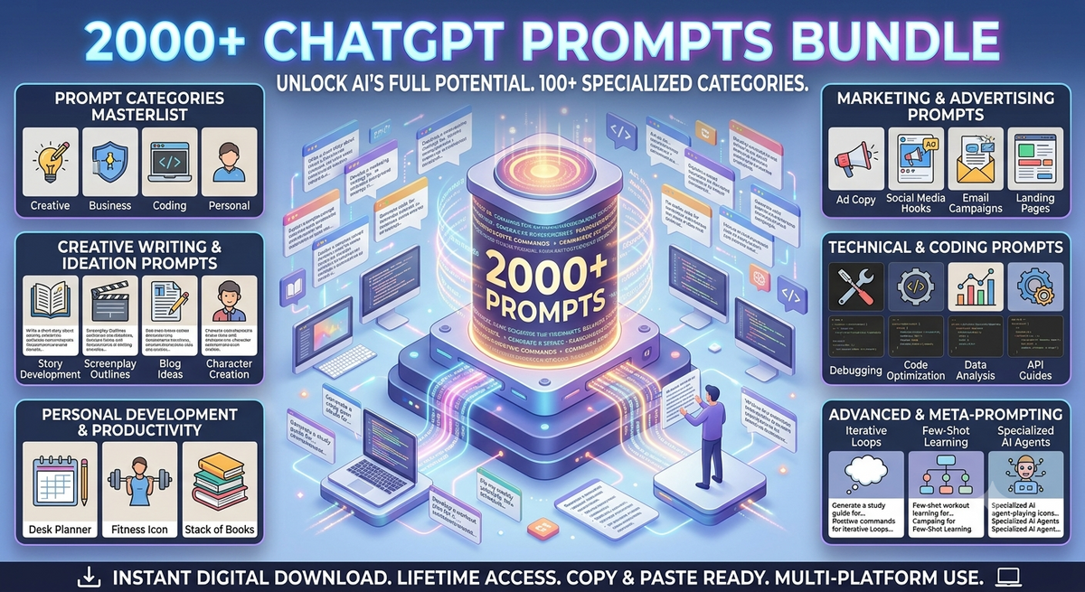 2000+ ChatGpt Prompts Bundle