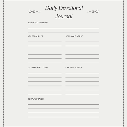 Daily Devotional Journal